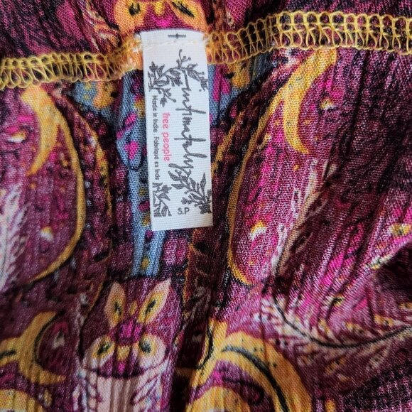 New Free People Count Me In Trapeze Tunic Top - Picture 6 of 8